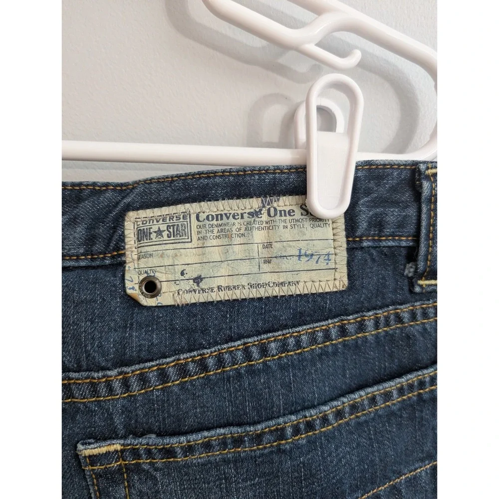 P1 Converse Jeans Men's Size W34 L32 100% Cotton Straight Leg Blue Denim‎